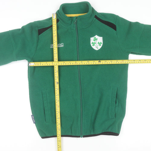 Ireland Boys Green Full Zip Fleece Sweatshirt 9-10 Years