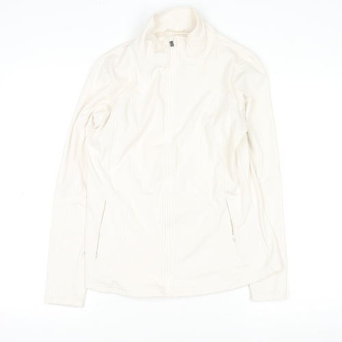 Dunnes Stores Womens Ivory Softshell Full Zip Active Jacket Size 12
