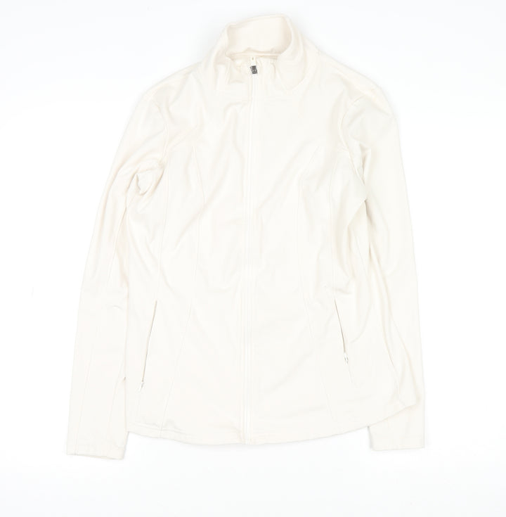 Dunnes Stores Womens Ivory Softshell Full Zip Active Jacket Size 12
