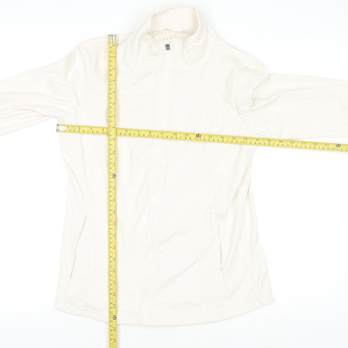 Dunnes Stores Womens Ivory Softshell Full Zip Active Jacket Size 12