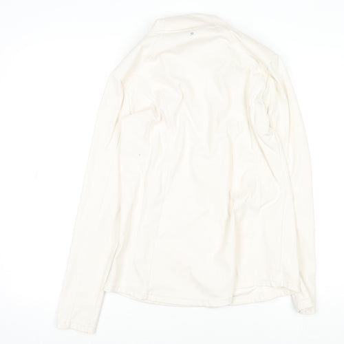 Dunnes Stores Womens Ivory Softshell Full Zip Active Jacket Size 12