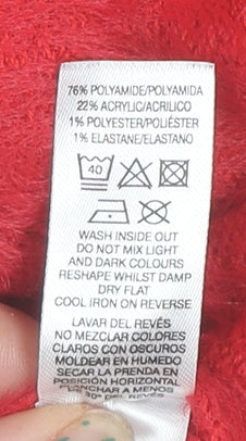 Dunnes Stores Girls Red Reindeer Sequin Christmas Jumper Age 8-9 Years