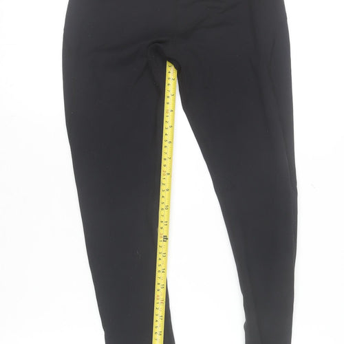 MP Women's Black Stretch Nylon Gym Leggings Size S