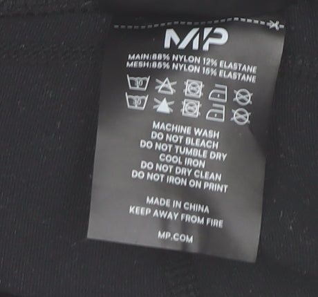 MP Women's Black Stretch Nylon Gym Leggings Size S