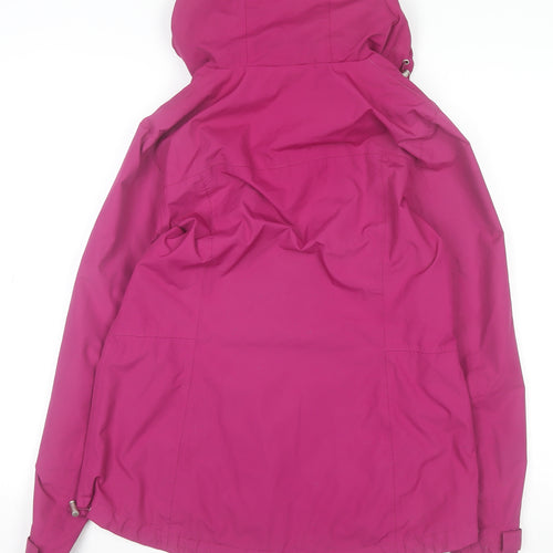 Ozark Trail Womens Pink Waterproof Hooded Rain Jacket Size 10