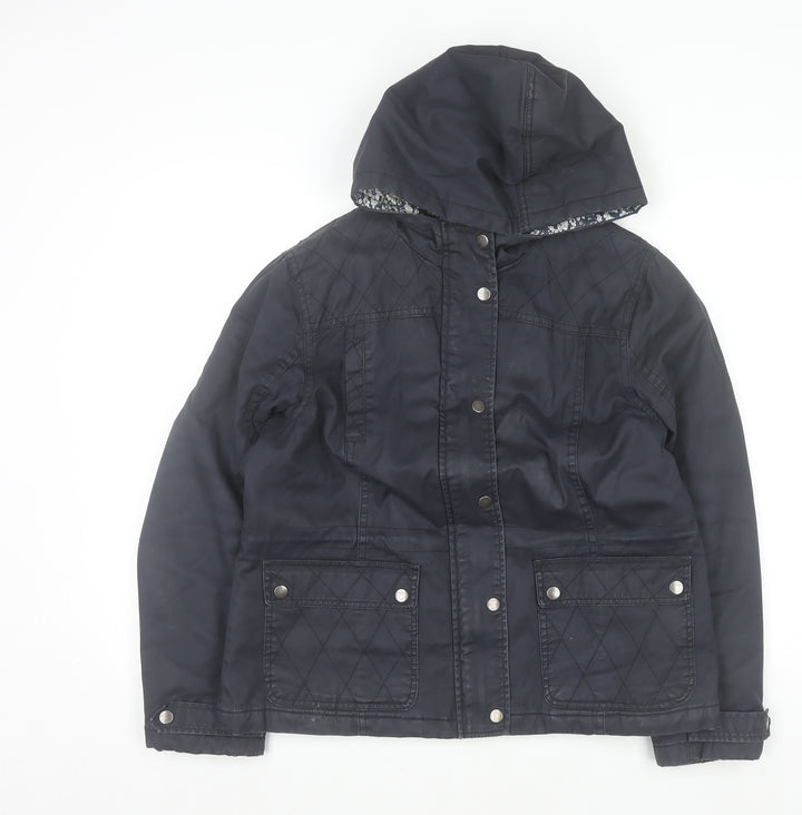 Dorothy Perkins Women's Black Quilted Hooded Jacket Size 14