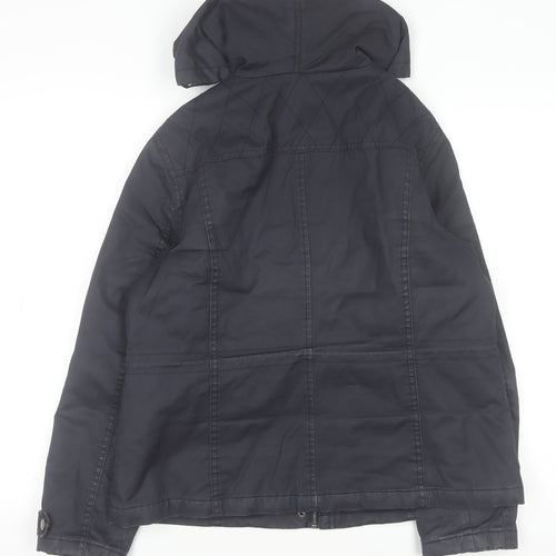 Dorothy Perkins Women's Black Quilted Hooded Jacket Size 14