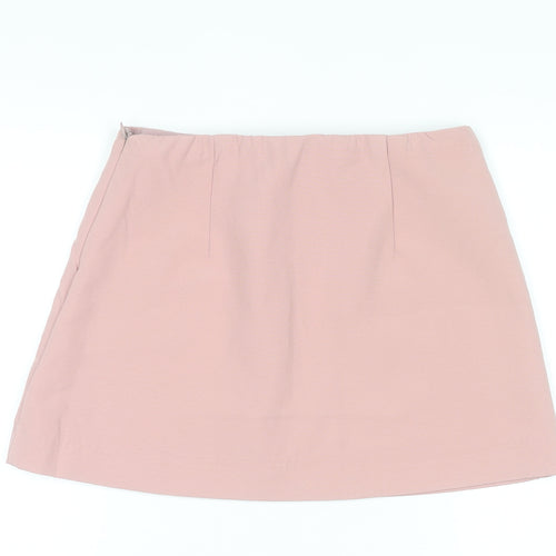 Missguided Women Pink Short Stretch Pencil Skirt Size M