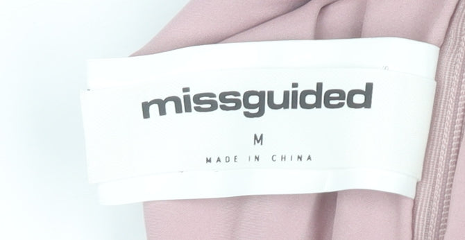 Missguided Women Pink Short Stretch Pencil Skirt Size M