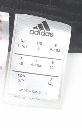 Adidas Boys Black Manchester United Athletic Football Shorts 9-10 Years