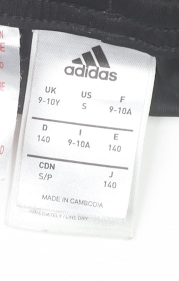 Adidas Boys Black Manchester United Athletic Football Shorts 9-10 Years