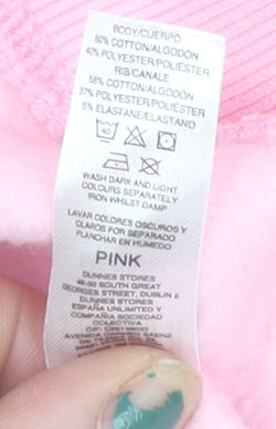 Savida Women Pink Graphic Print Pullover Sweatshirt Size 12