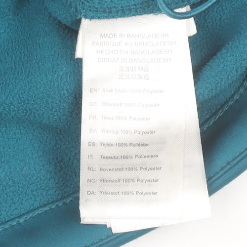 McKINLEY Girls Pink Blue Softshell Hooded Jacket 8 Years Water Resistant