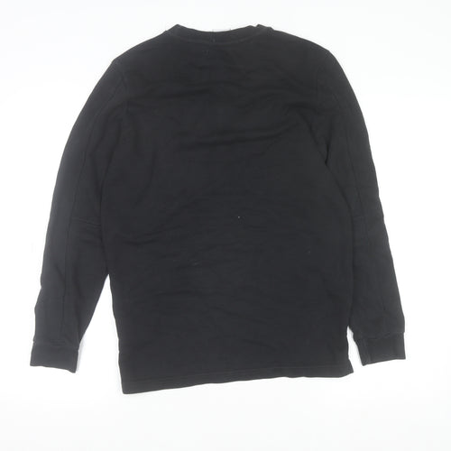 Adidas Boys Black Crew Neck Logo Pullover Sweatshirt 13-14 Years