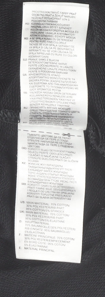 Adidas Boys Black Crew Neck Logo Pullover Sweatshirt 13-14 Years