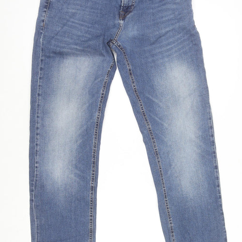 Studio Men's Blue Regular Fit Straight Leg Denim Jeans 32R
