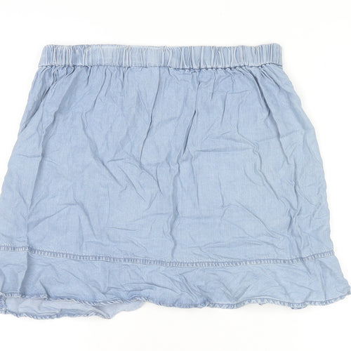 Dunnes Stores Women’s Blue Lyocell A-Line Short Skirt Size 14