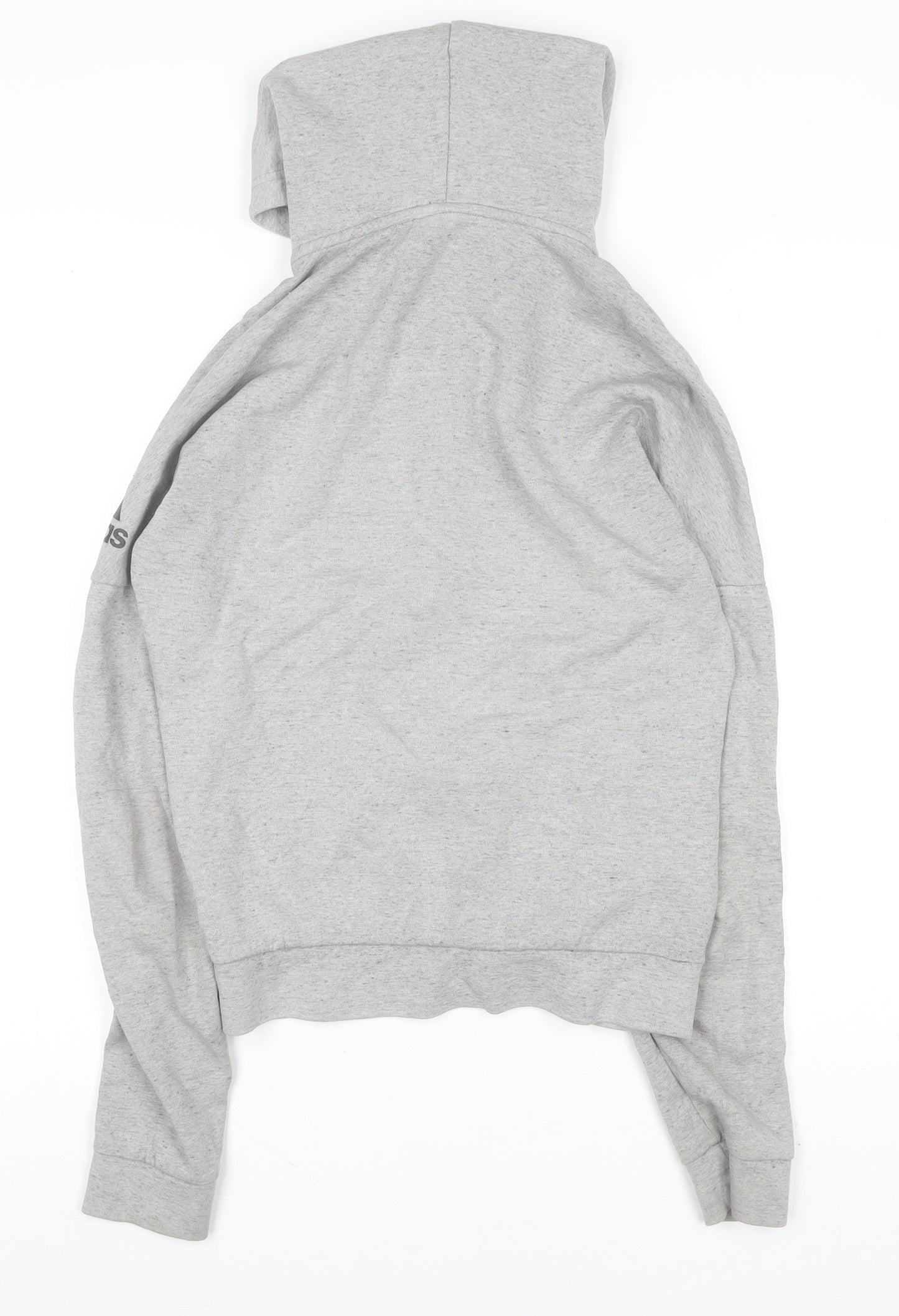 Adidas Men's Grey Full Zip Hoodie XS Regular Fit