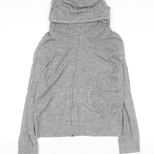Atmosphere Women Grey Full Zip Hoodie Size 14 Polyester Cotton Blend