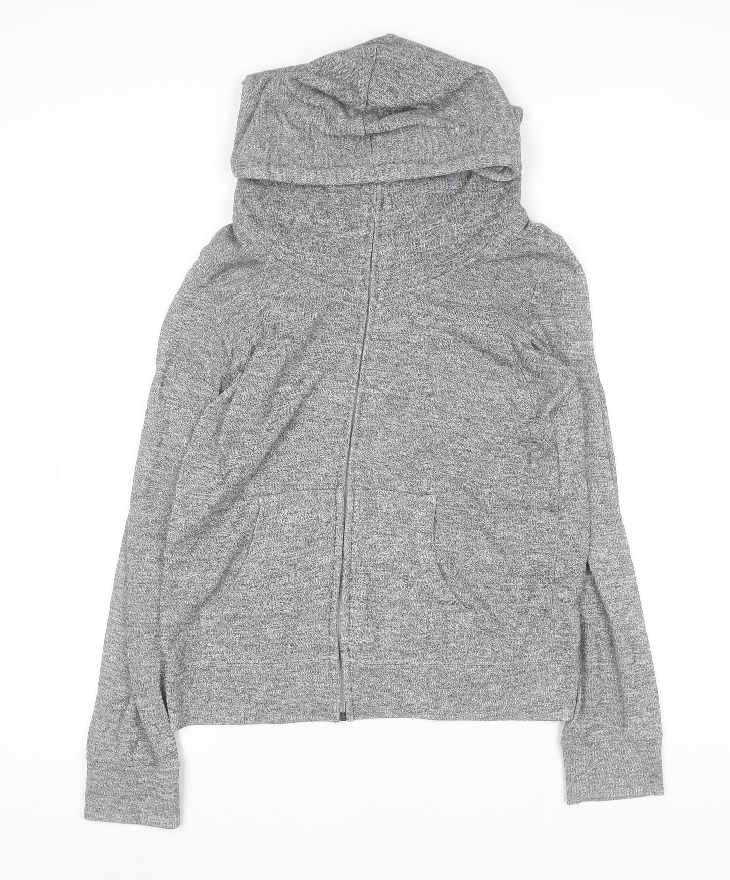 Atmosphere Women Grey Full Zip Hoodie Size 14 Polyester Cotton Blend