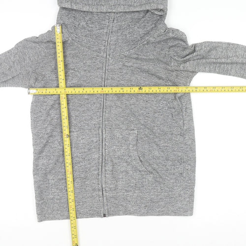 Atmosphere Women Grey Full Zip Hoodie Size 14 Polyester Cotton Blend