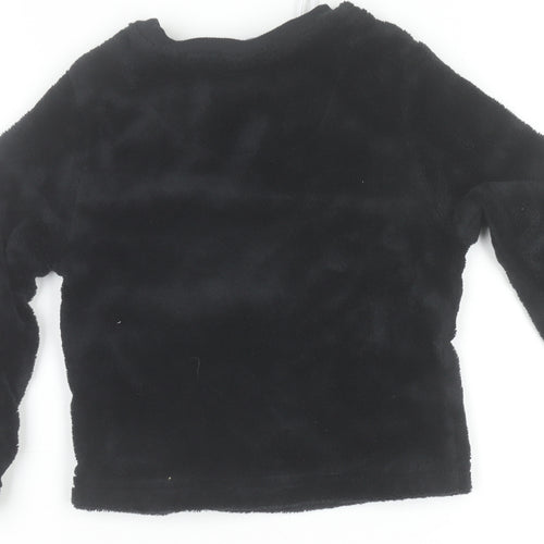 Disney at Primark Unisex Baby Black Fleece Jack Skellington Christmas Jumper 18-24 Months
