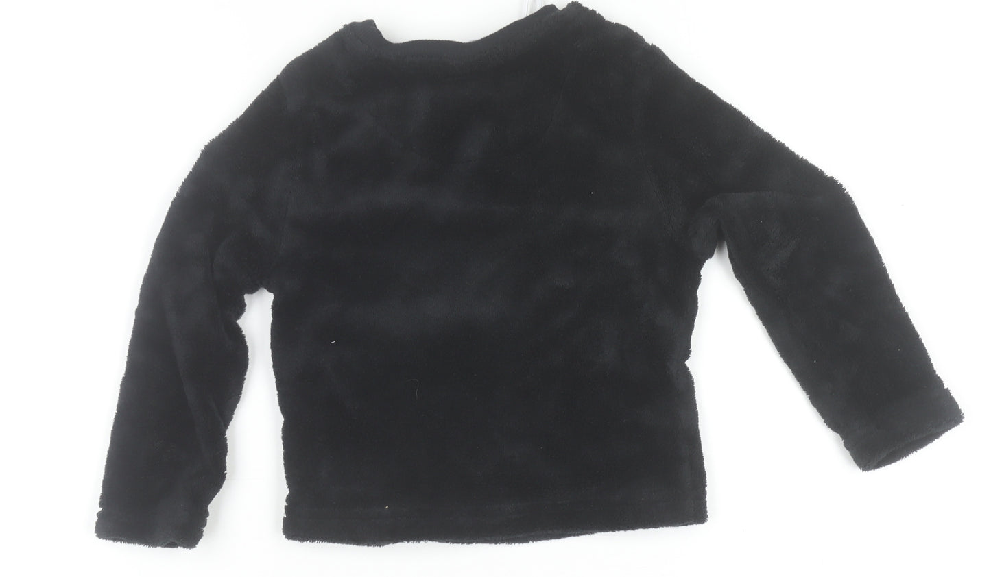Disney at Primark Unisex Baby Black Fleece Jack Skellington Christmas Jumper 18-24 Months