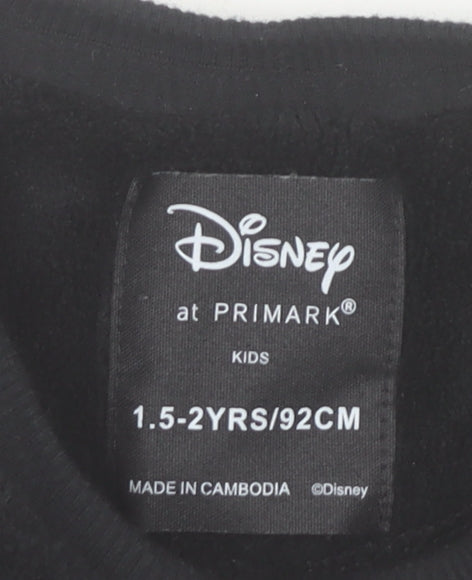 Disney at Primark Unisex Baby Black Fleece Jack Skellington Christmas Jumper 18-24 Months