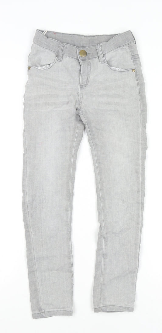Cortigiani Girls Grey Skinny Jeans 7 Years Stretch Denim
