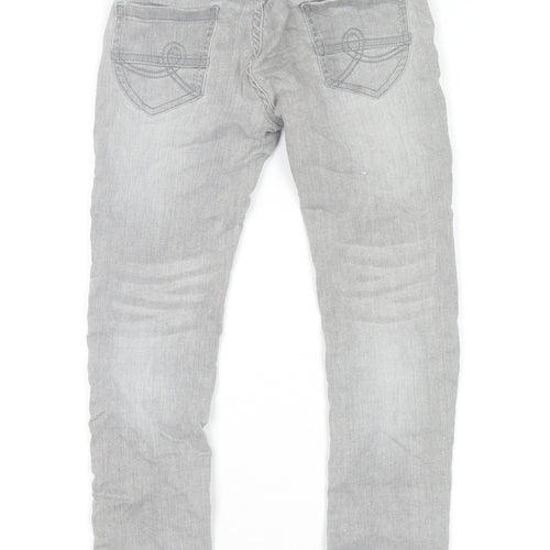Cortigiani Girls Grey Skinny Jeans 7 Years Stretch Denim