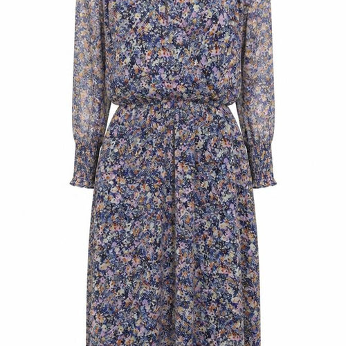 Gallery Women's Multicoloured Floral Midi Wrap Dress UK 10