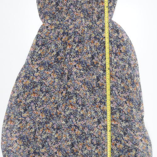 Gallery Women's Multicoloured Floral Midi Wrap Dress UK 10