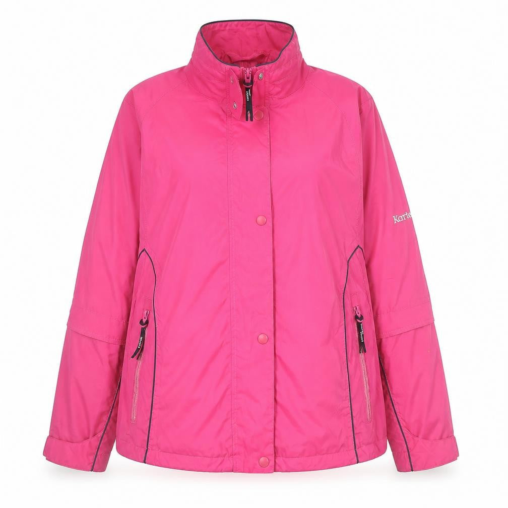 Kartel Women Pink Waterproof Rain Coat Jacket Size 16 XL Lined