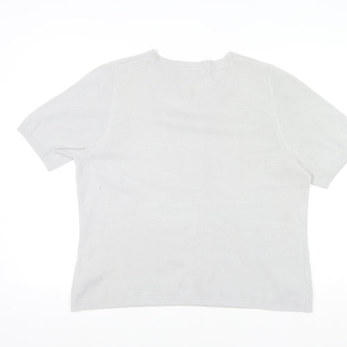 Marks and Spencer Women’s Grey Short Sleeve Knit Top Size 18