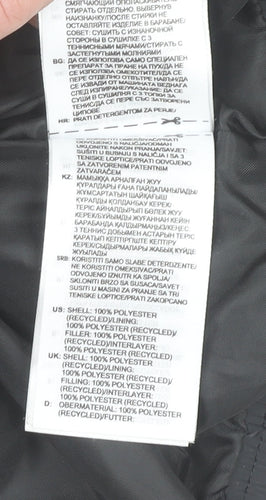 Adidas Women's Black Cropped Puffer Jacket Size 12