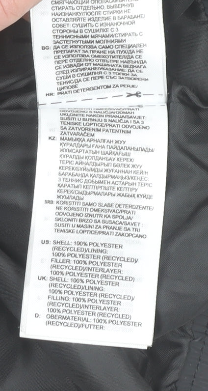 Adidas Women's Black Cropped Puffer Jacket Size 12