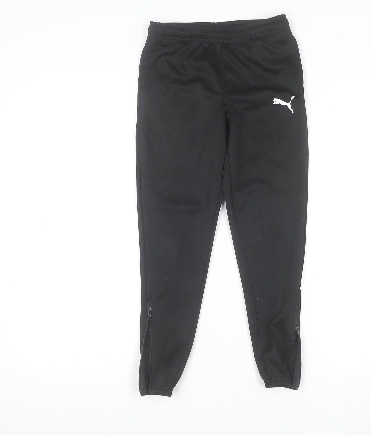 Puma Boys Black 7-8 Years Track Pants DryCell Sports Joggers