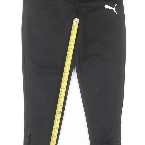 Puma Boys Black 7-8 Years Track Pants DryCell Sports Joggers
