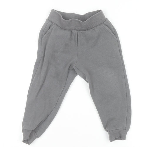 Disney Junior Mickey Boys Grey Jogger Sweatpants 3 Years Cotton Blend