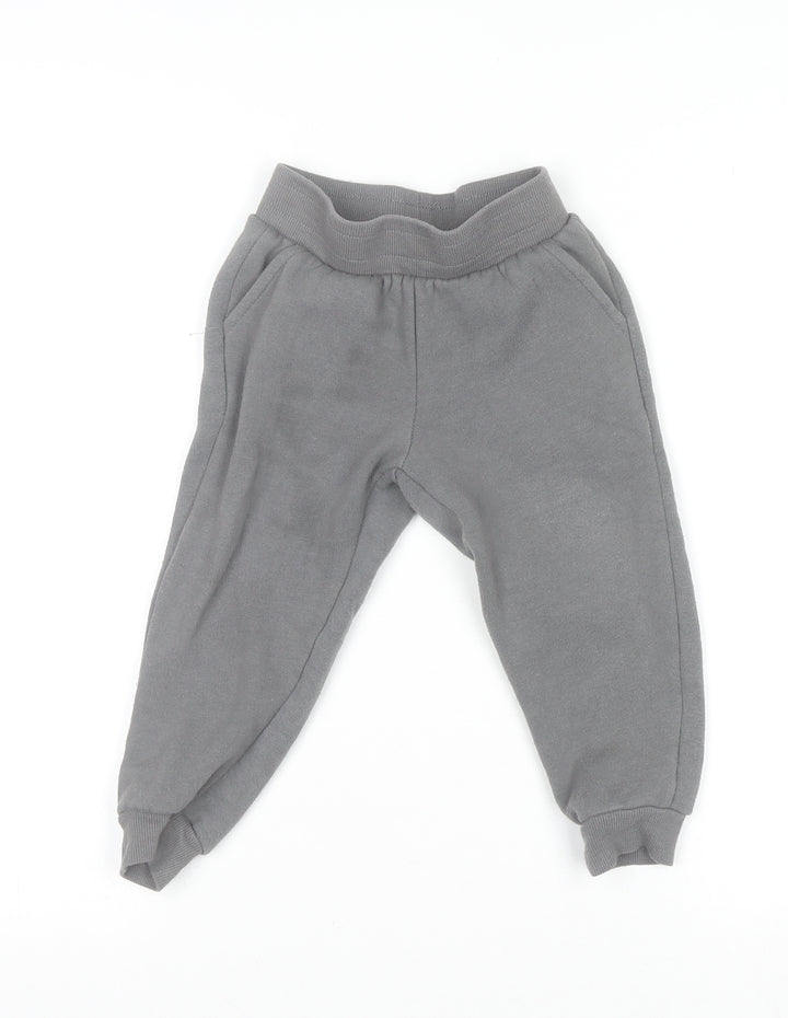 Disney Junior Mickey Boys Grey Jogger Sweatpants 3 Years Cotton Blend