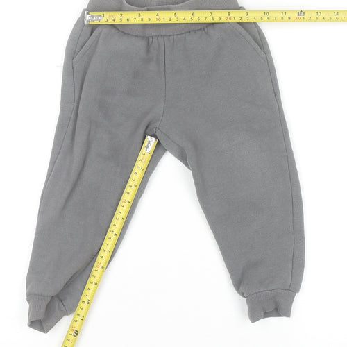 Disney Junior Mickey Boys Grey Jogger Sweatpants 3 Years Cotton Blend