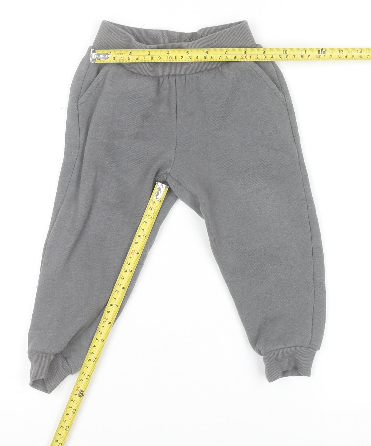 Disney Junior Mickey Boys Grey Jogger Sweatpants 3 Years Cotton Blend