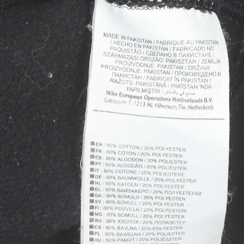 Nike Men's Black Crew Neck Pullover Sweatshirt Size S Regular Fit