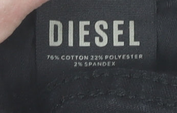 Diesel Womens Black Skinny Regular Fit Jeans Size 10 Denim Stretch