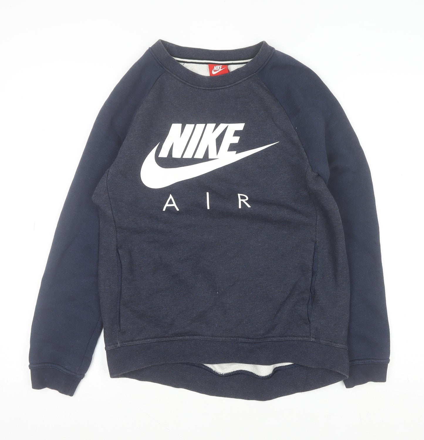 Nike Mens Blue XS Pullover Sweatshirt Crew Neck Logo Regular Fit