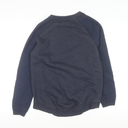 Nike Mens Blue XS Pullover Sweatshirt Crew Neck Logo Regular Fit