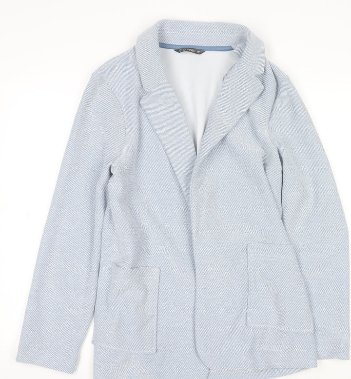 Dunnes Stores Women Blue Medium Single-Breasted Blazer Jacket