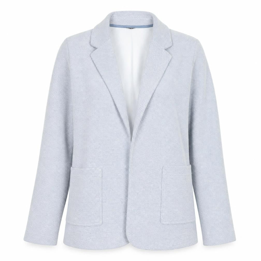 Front view of Dunnes Women Blue Medium Single-Breasted Blazer Jacket