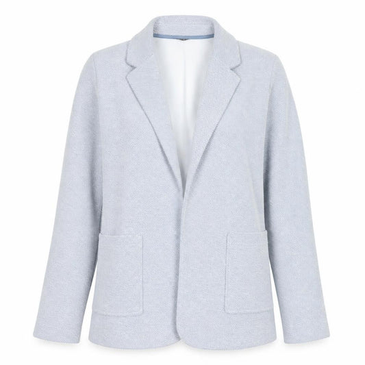 Front view of Dunnes Women Blue Medium Single-Breasted Blazer Jacket
