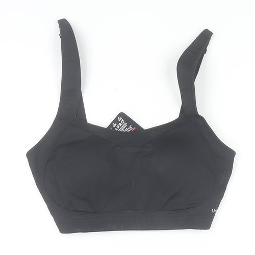 USA Pro Women’s Black 36DD Sports Bra High Support Nylon Blend